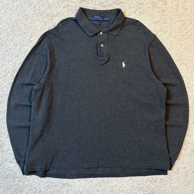 폴로 랄프로렌 화이트포니 PK 긴팔 카라티 차콜