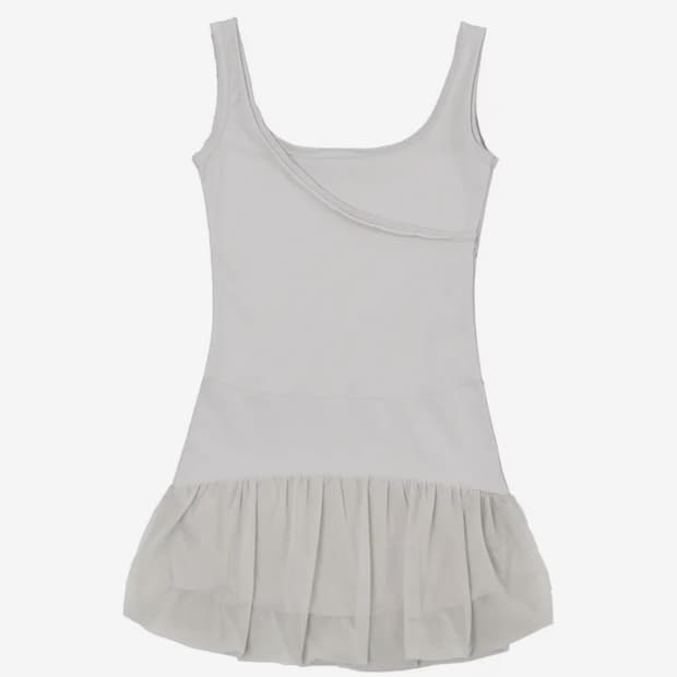 오호스 더블 레이어드 원피스