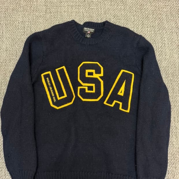 폴로 빅로고USA니트 95