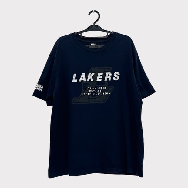 NBA LA 레이커스 반팔 티셔츠 네이비