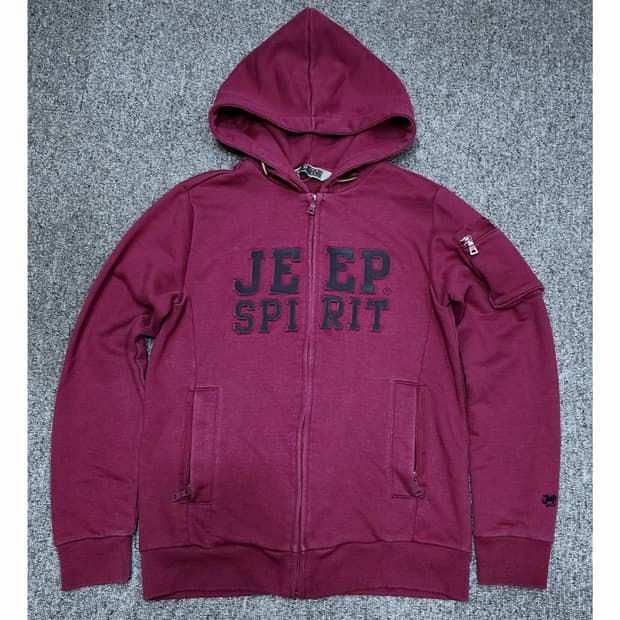 JEEP 지프 Y2K 후드집업 마젠타 M