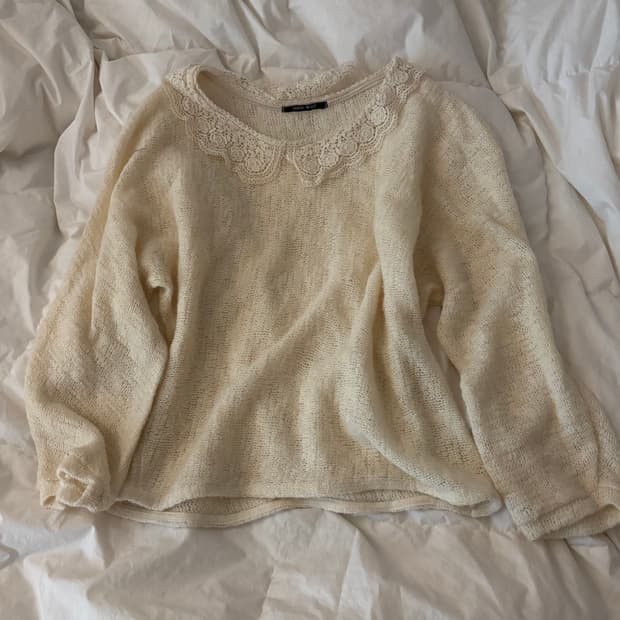 모리걸 하치재질 봄여름 니트