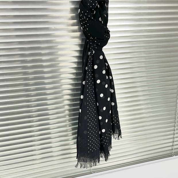COMMEdesGARCONS tricot-DOT WOOL SCARF