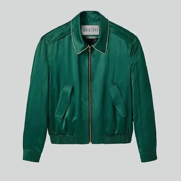 [XL] 렉토 80s 플루이드 벤 점퍼 자켓 그린