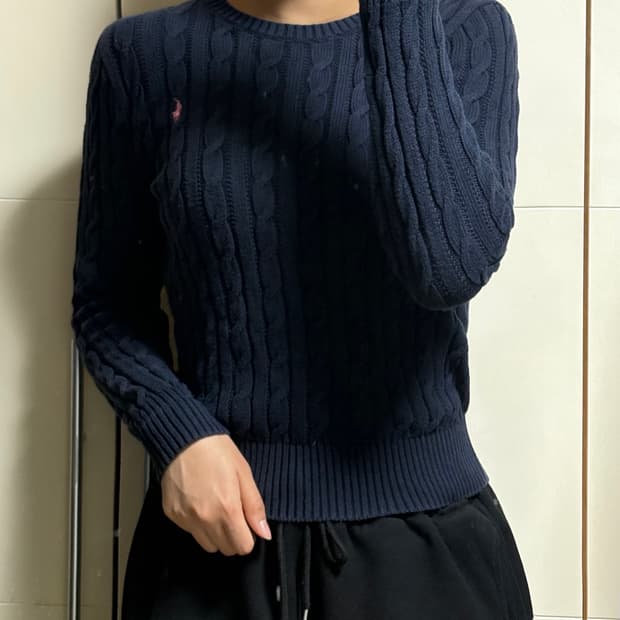 폴로 랄프로렌 네이비 니트