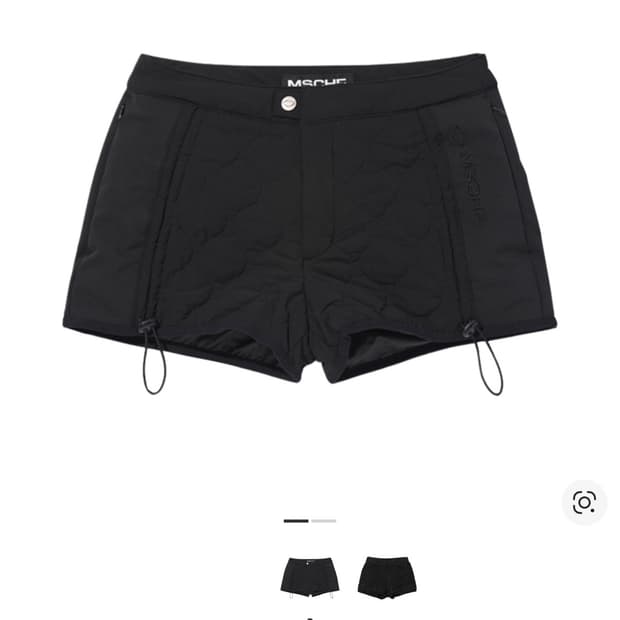 미스치프 퀼티드 쇼츠 블랙 M