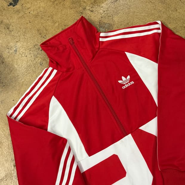 [정품/XS] 아디다스 삼선 트랙드레스 레드 화이트 b16