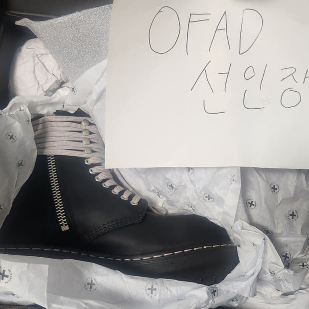 릭오웬스 닥터마틴 스틸토 부츠 (uk7/260)