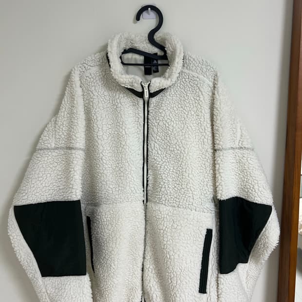 아디다스 양털후리스 자켓 XXL