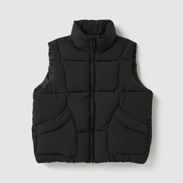 (L) 코프위 바운드 포켓 패딩 조끼 푸퍼 베스트 블랙