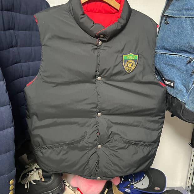 폴로 랄프로렌 양면 패딩 조끼 XL
