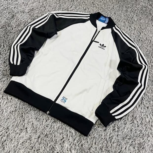 아디다스 니고베어 흰검 화이트 트랙탑 져지집업 85/XS