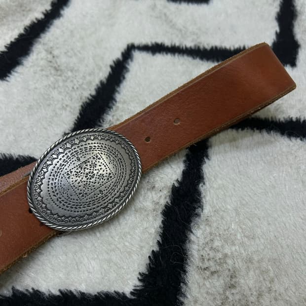 빈티지 웨스턴 가죽 벨트