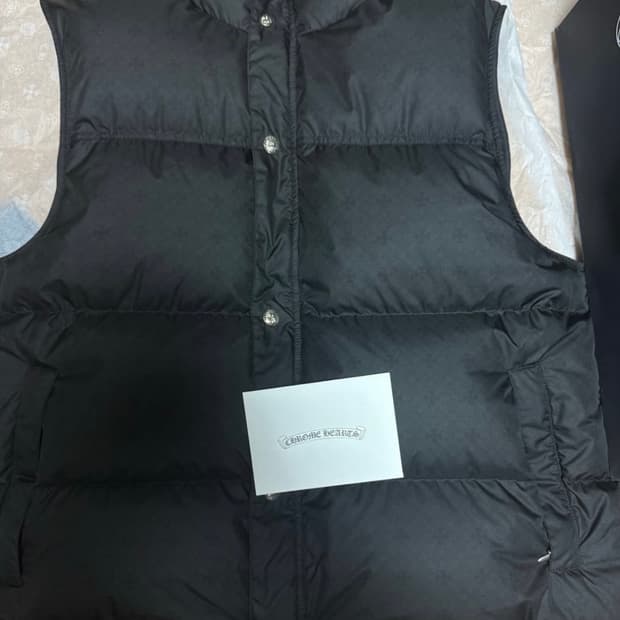 [XL]크롬하츠 스티프 패딩 베스트 블랙
