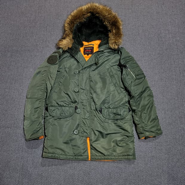SCHOTT 쇼트 N3B 후드퍼 밀리터리 야상 파카 (M/100)
