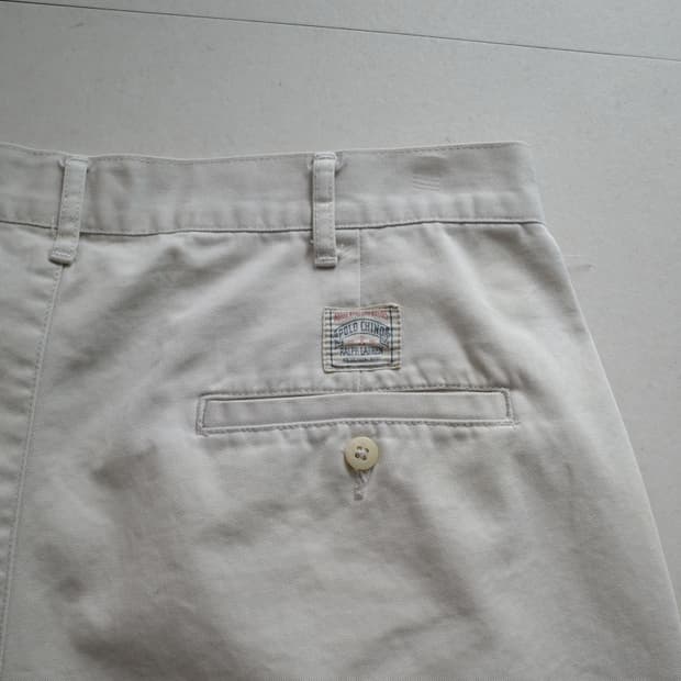 90s 폴로 랄프로렌 사각탭 어센틱 투턱 치노 쇼츠 36