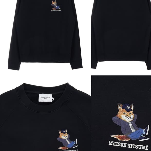 메종키츠네 폭스 프린팅 맨투맨 XXL