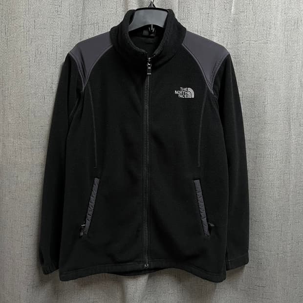 100 노스페이스 블랙 폴리스 플리스 집업자켓