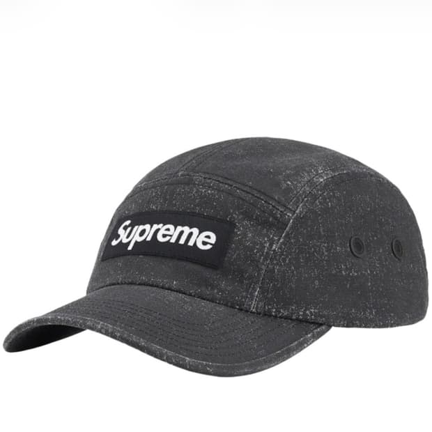 슈프림 코티드 코듀라 캠프캡 블랙