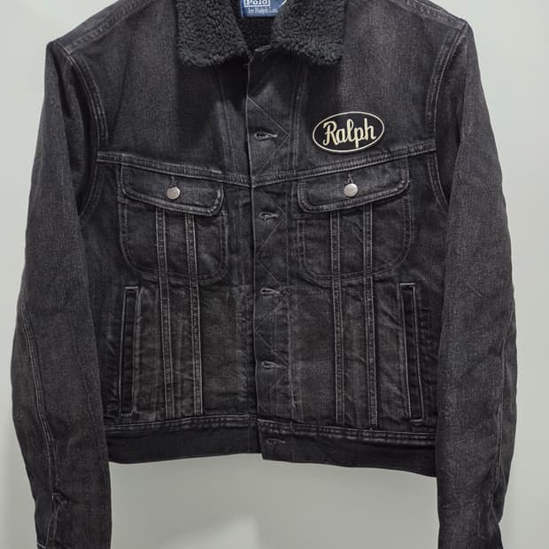 폴로 랄프로렌 플리스 데님 트러커 셰르파 자켓