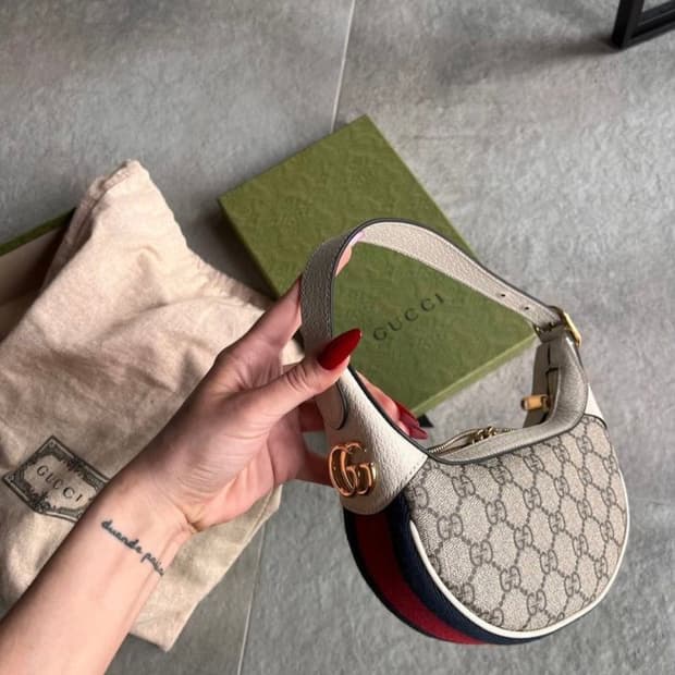 Gucci 구찌 오피디아 GG 미니백 화이트 베이지