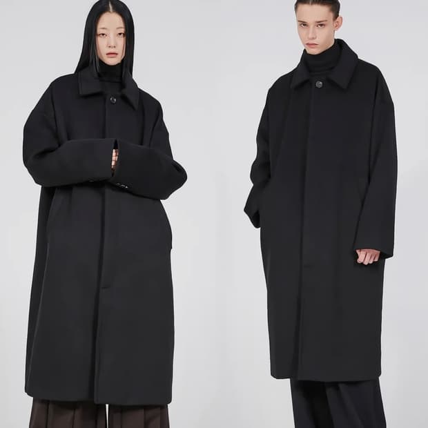 Flareup 오버사이즈 발마칸 롱코트