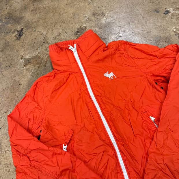 [정품/S] 아베크롬비 오렌지 바람막이 자켓 b14