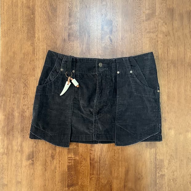 디젤 코듀로이 미니 스커트