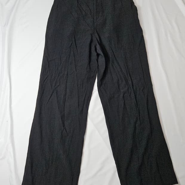 주앙옴므 클리크 실크 슬랙스 팬츠 블랙 M