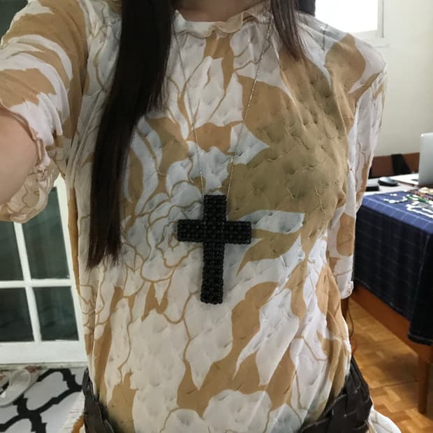 vintage pattern top