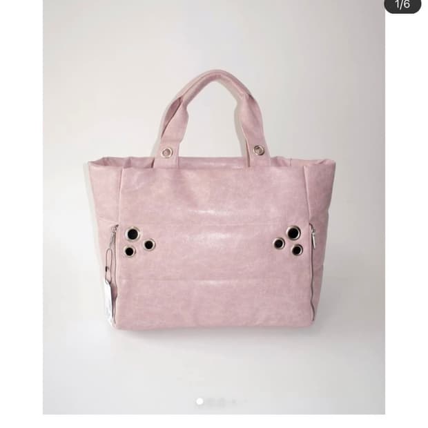 coolsideofthepillow 아일렛트레블백 핑크