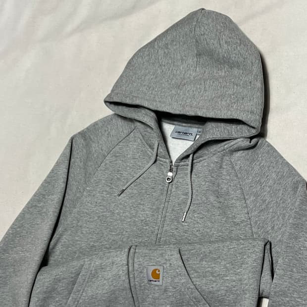 XS 칼하트 WIP 그레이 후드집업