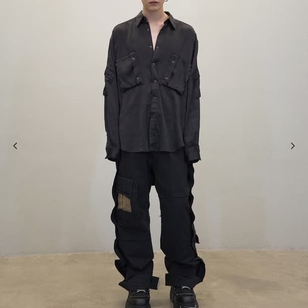 코스트퍼킬로 벨티드 카고 팬츠/ 사이즈 L (black)