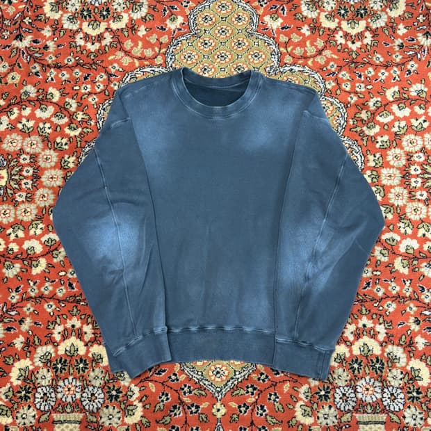 [48] 솔리드옴므 빈티지블루 맨투맨 