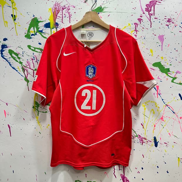 나이키 2004년 박지성 축구 국가대표 어웨이 유니폼 S
