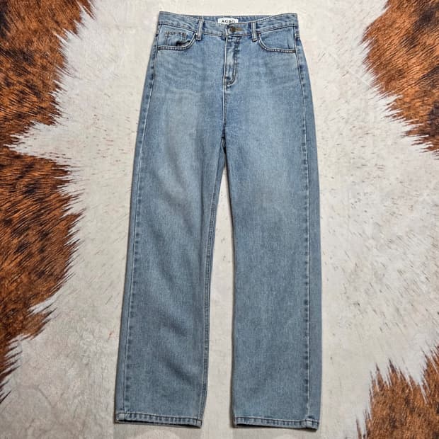 연청 세미 와이드 데님팬츠