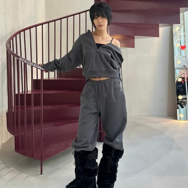 배드블러드 비욘드 소프트 조거팬츠 차콜