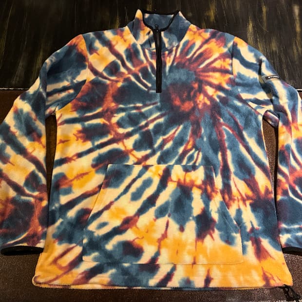 L) 스투시 타이다이 플리스 하프집업