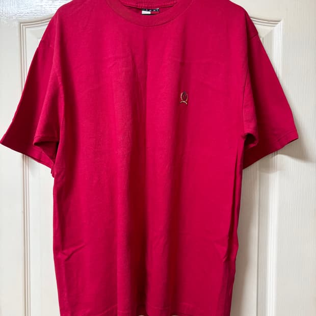 올드 타미 자수 티셔츠 튜블러 타입 미국산