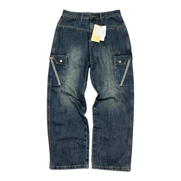 ✨ (새상품) 빈티지 데님 카고 팬츠