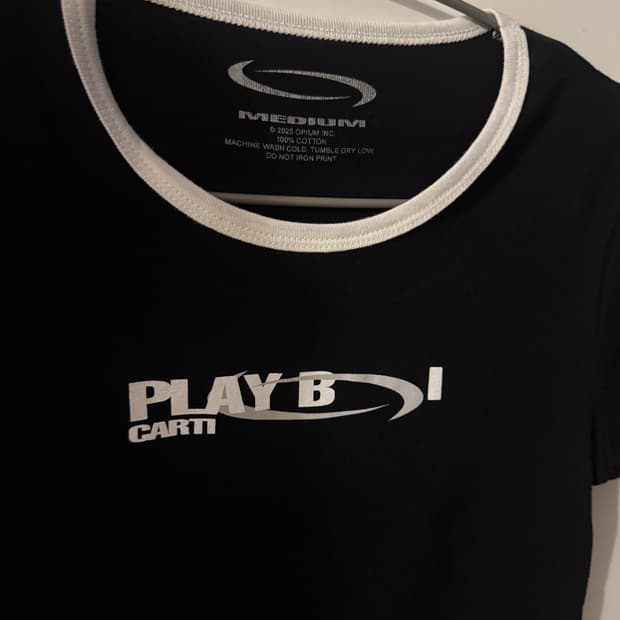 [M] playboy carti 크롭티 머천 MD