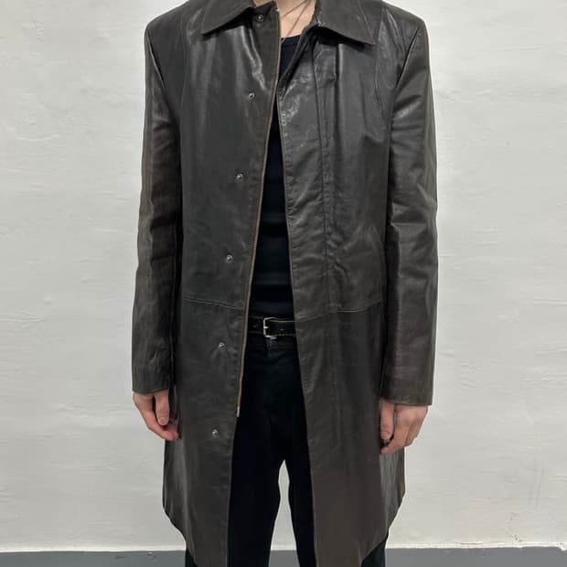 베르사체 레더코트 (jeans couture)