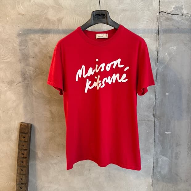 메종키츠네 티셔츠 슬림100