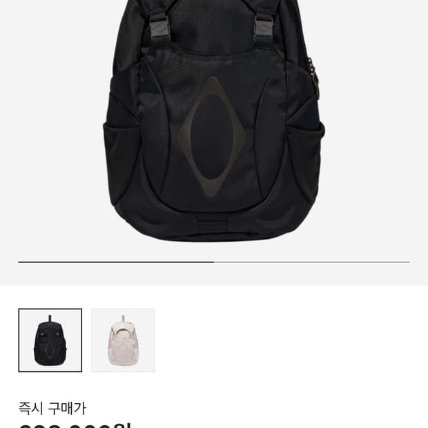 미스치프 버클 플랩 백팩 검정 블랙 롬버스 2024