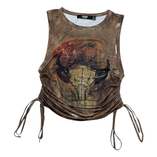 제이디드런던 탱크탑 셔링 슬리브리스 나시