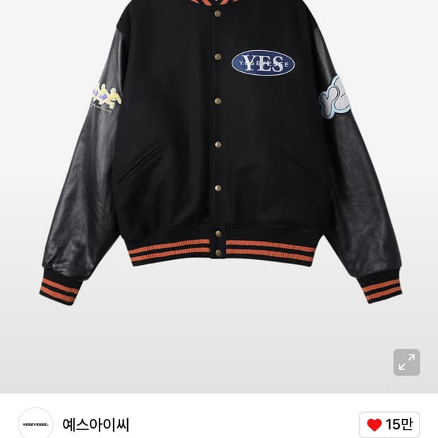 [L] 예스아이씨 포커 바시티 자켓