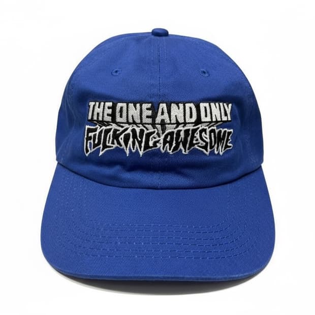 퍼킹어썸 원앤온리 6패널 블루 볼캡