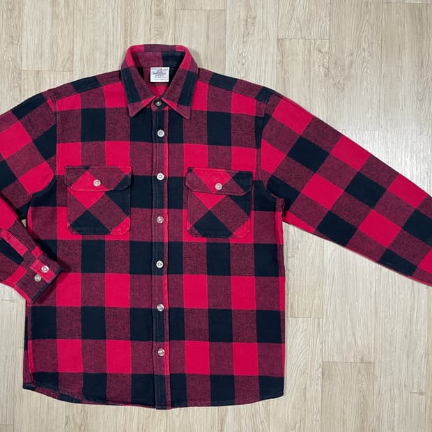 100) 로스코 체크 플란넬 워크셔츠(RRL&LVC&폴로)