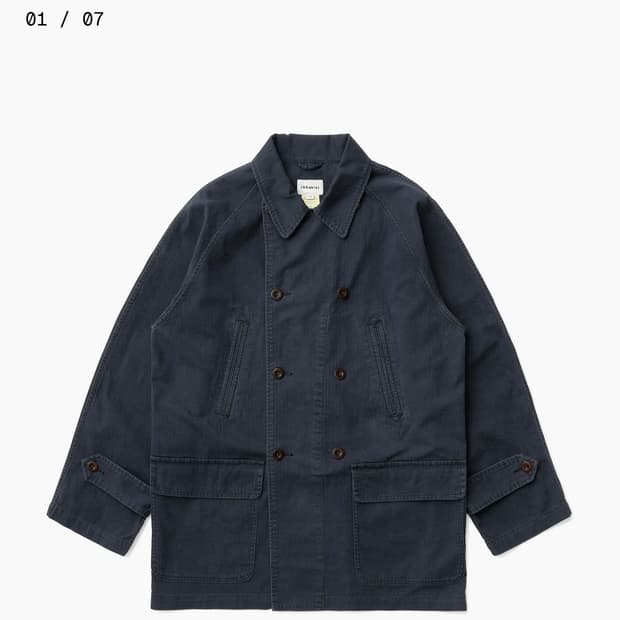 [L] 카키스 더블 초어 코트 