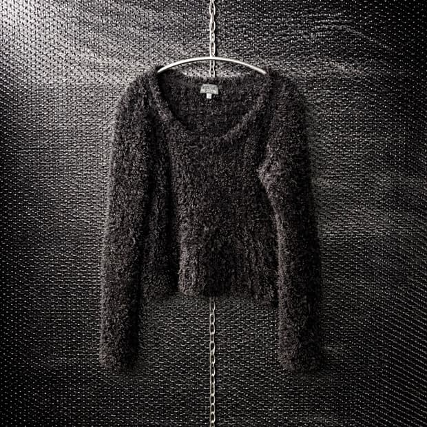 베르사체 모헤어 크롭니트